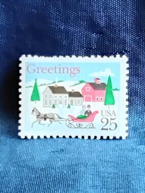 Uncirculated USA 1988 Greetings 25 Cent Stamp!!